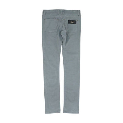 Gray Solid Pants