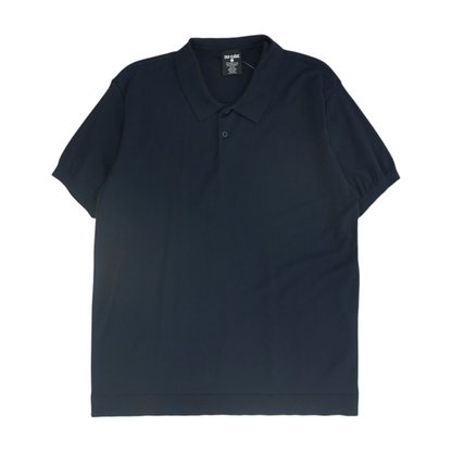 Navy Solid Short Sleeve Polo