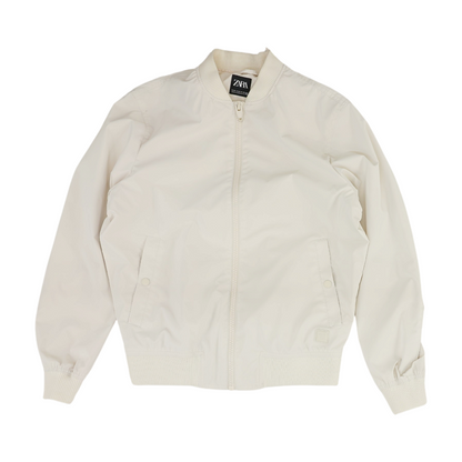 Beige Solid Jacket