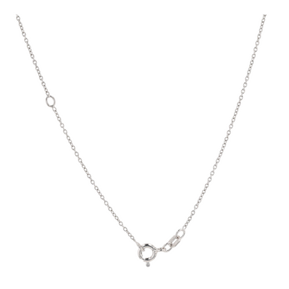 Sterling Silver Diamond Pendant Necklace