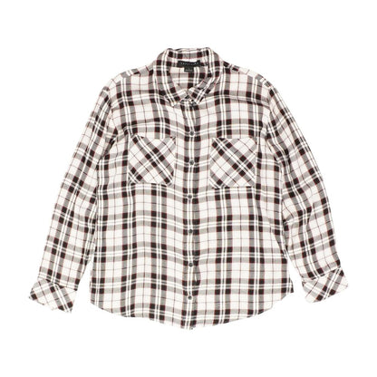 White Plaid Button Down