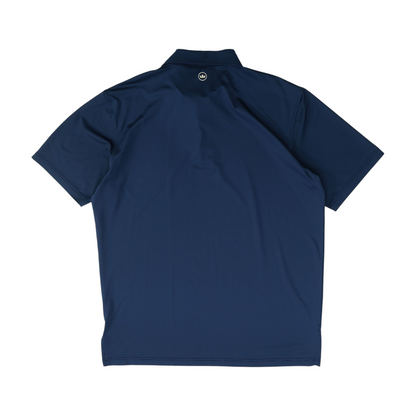 Navy Solid Short Sleeve Polo
