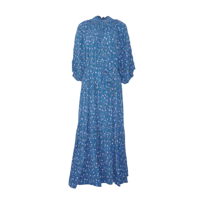 Blue Floral Maxi Dress