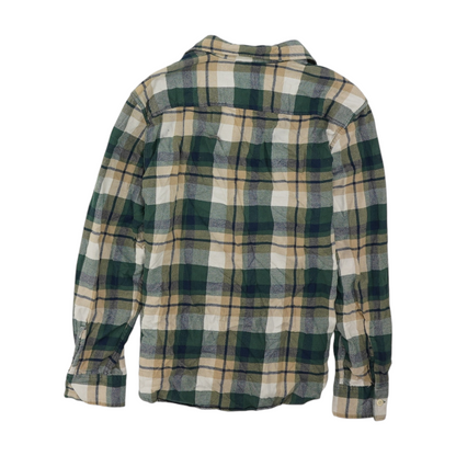 Green Plaid Flannel Button Down
