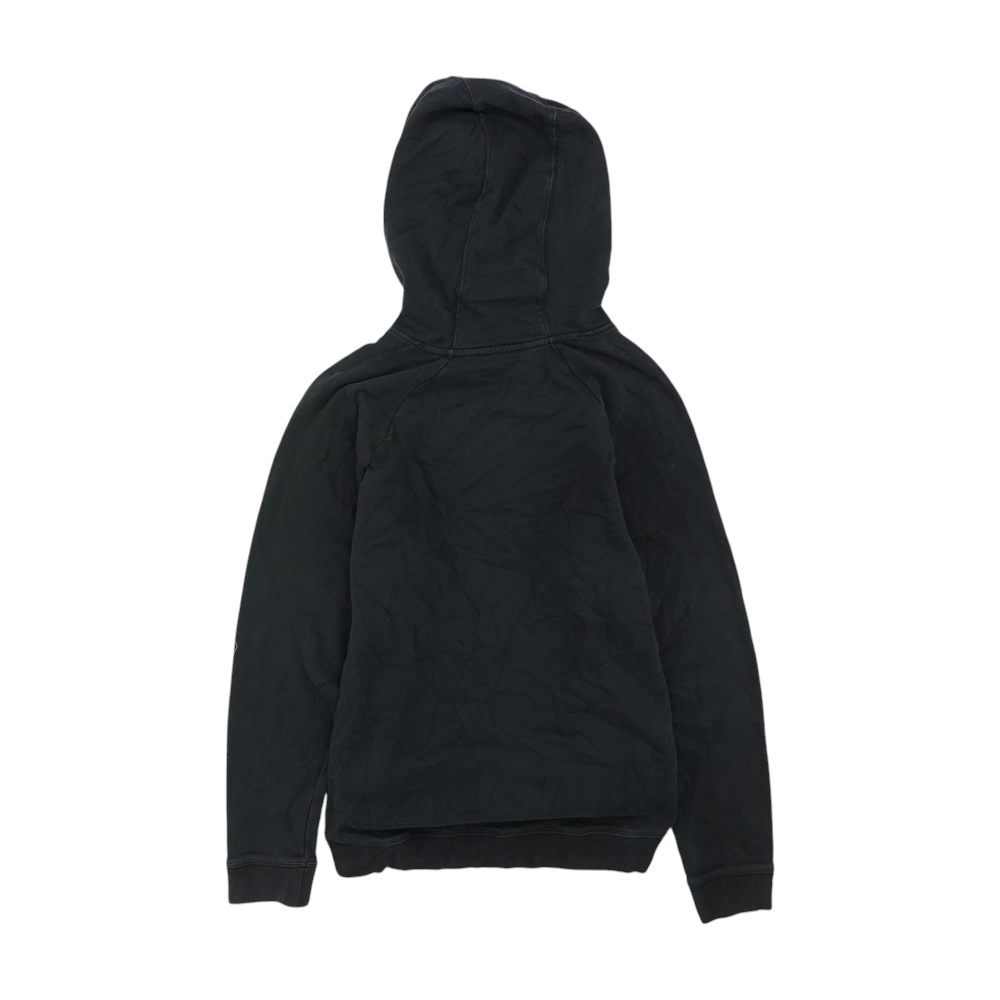 Black Solid Hoodie Pullover