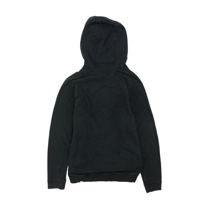 Black Solid Hoodie Pullover
