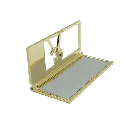 Gold Toned Compact Folding Mirror