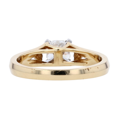 1/2 ctw 14K Yellow Gold Lab Grown Diamond Engagement Ring