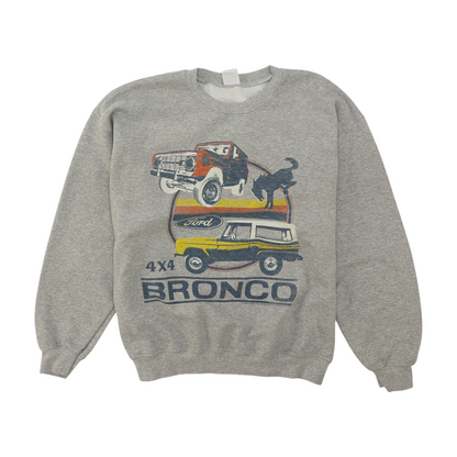 Gray Solid Sweatshirt Pullover