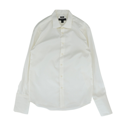 Ivory Solid Long Sleeve Button Down
