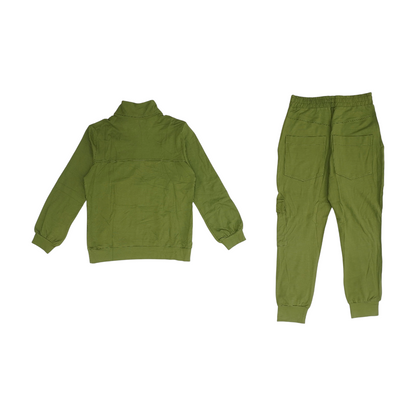 Green Solid Pant Set