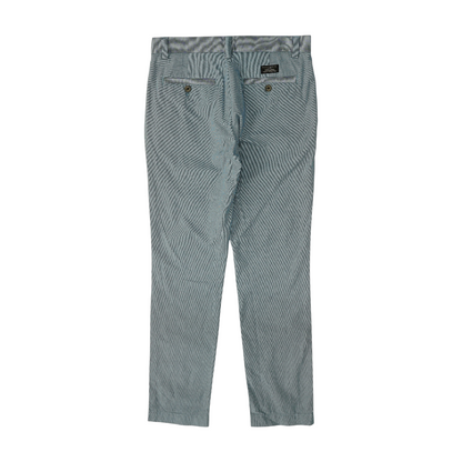 Blue Striped Regular Pants