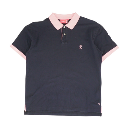 Navy Solid Short Sleeve Polo