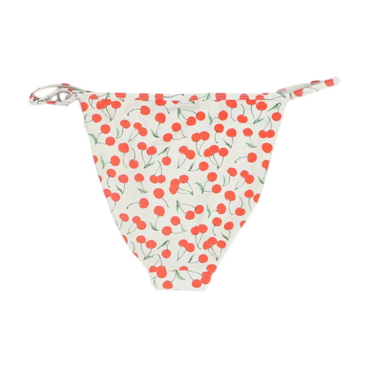 White Print Swim Bottom