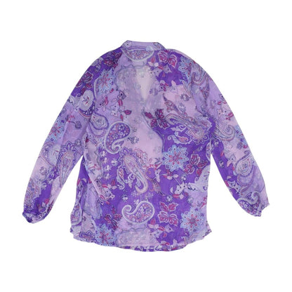 Purple Floral Blouse