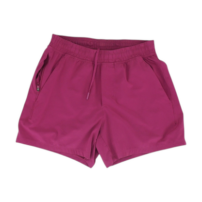 Pink Solid Active Shorts