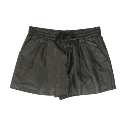 Black Solid Chino Shorts