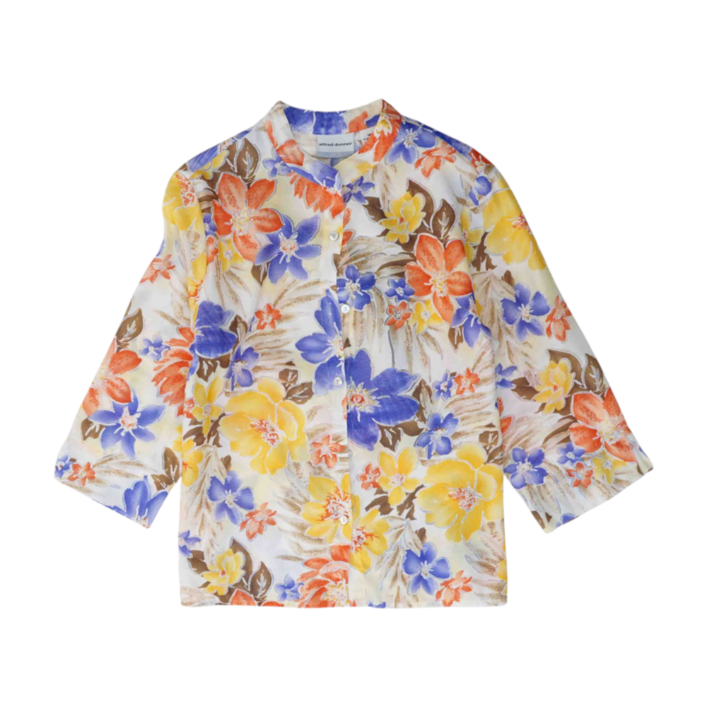 Multi Petite Floral Button Down