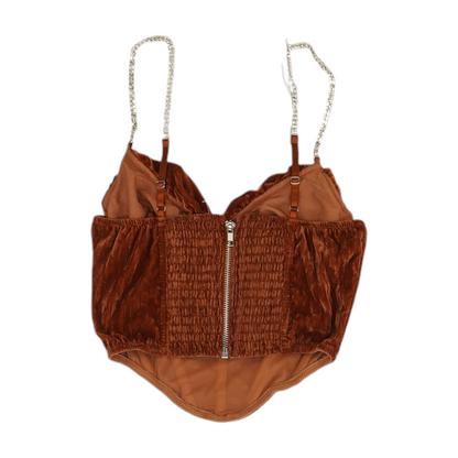 Rust Cropped Blouse