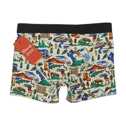 Beige Print Underwear