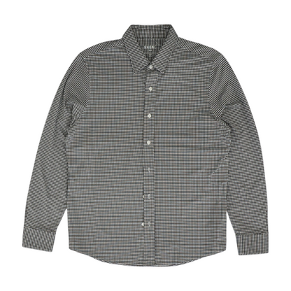 Brown Check Long Sleeve Button Down