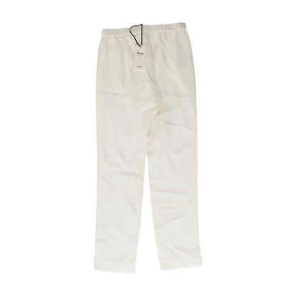Ivory Solid Dress Pants
