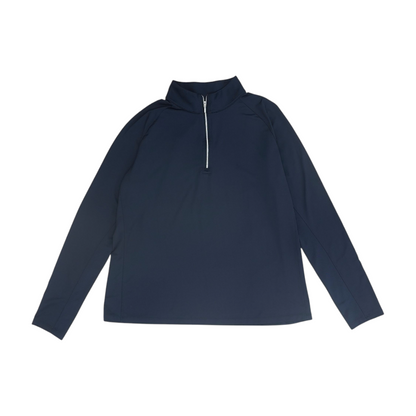 Navy Solid 1/4 Zip Pullover
