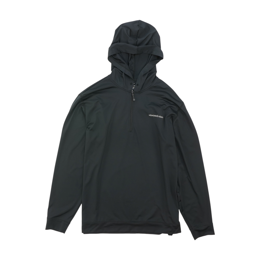 Black Solid Hoodie Pullover