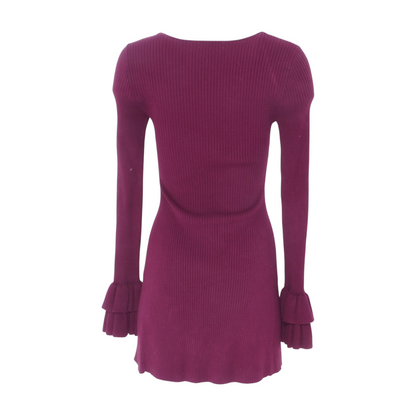 Burgundy Mini Dress