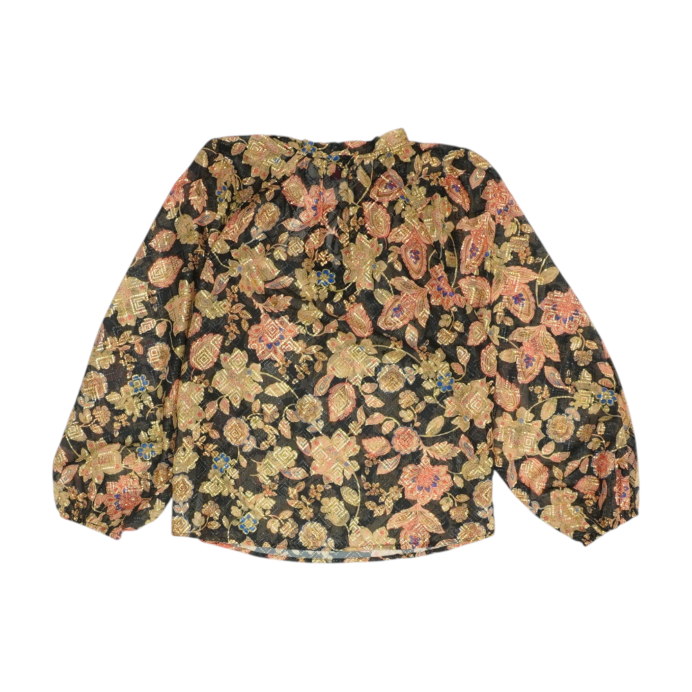 Black Abstract Blouse