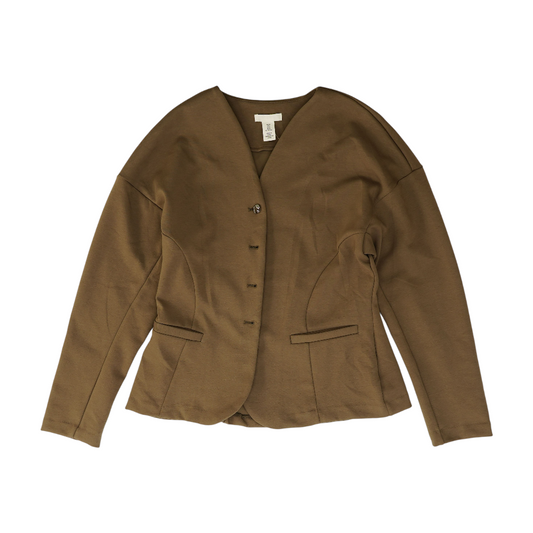 Brown Solid Blazer