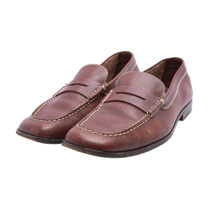 Brown Leather Moccasin Penny Loafers