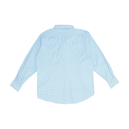 White Check Long Sleeve Button Down