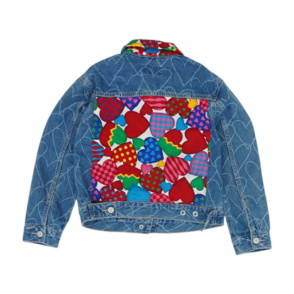 Blue Hearts Denim Jacket
