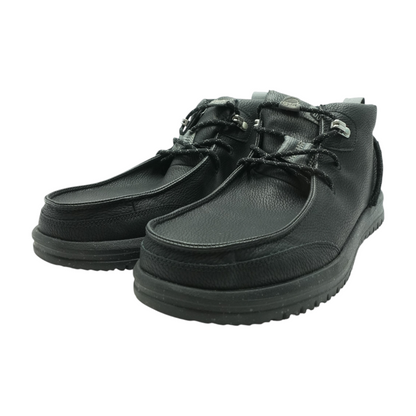Black Lace-Up Casual Shoes