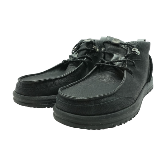 Black Lace-Up Casual Shoes