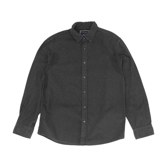 Gray Check Long Sleeve Button Down