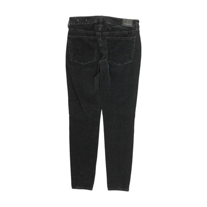 Black Solid Chino Pants
