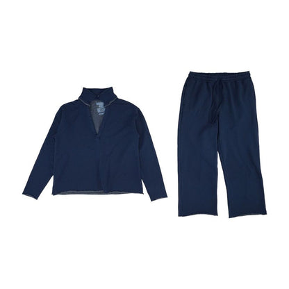 Blue Active Pullover and Pants Set