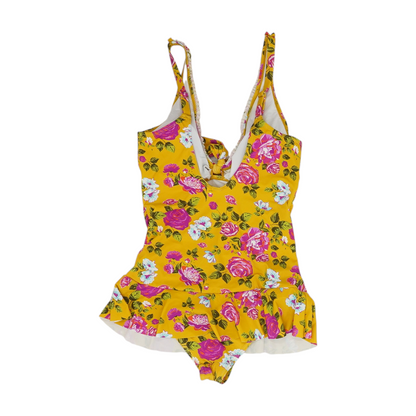 Yellow Floral One-Piece
