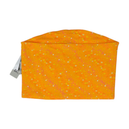Orange Floral Knit Top