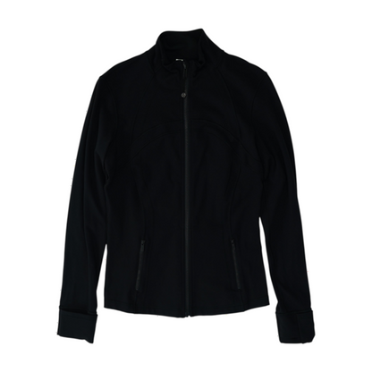 Black Solid Active Jacket
