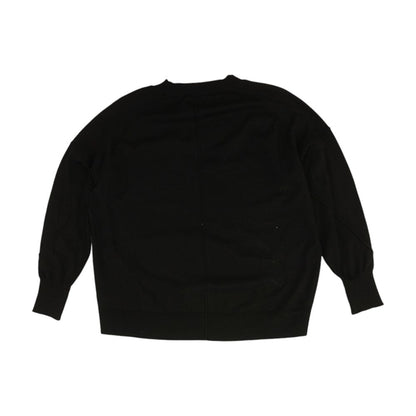 Black Crewneck Knit Top