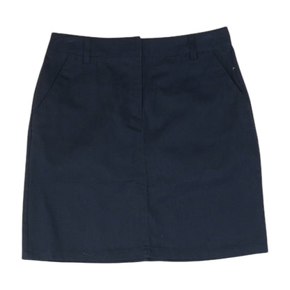Navy Solid Mini Skirt