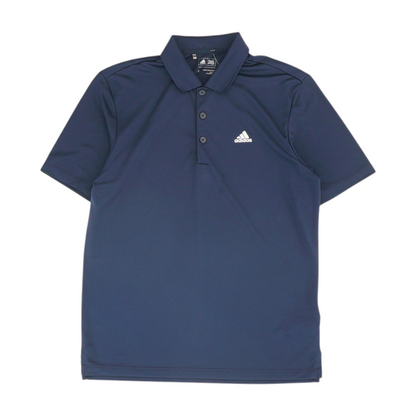 Navy Solid Short Sleeve Polo