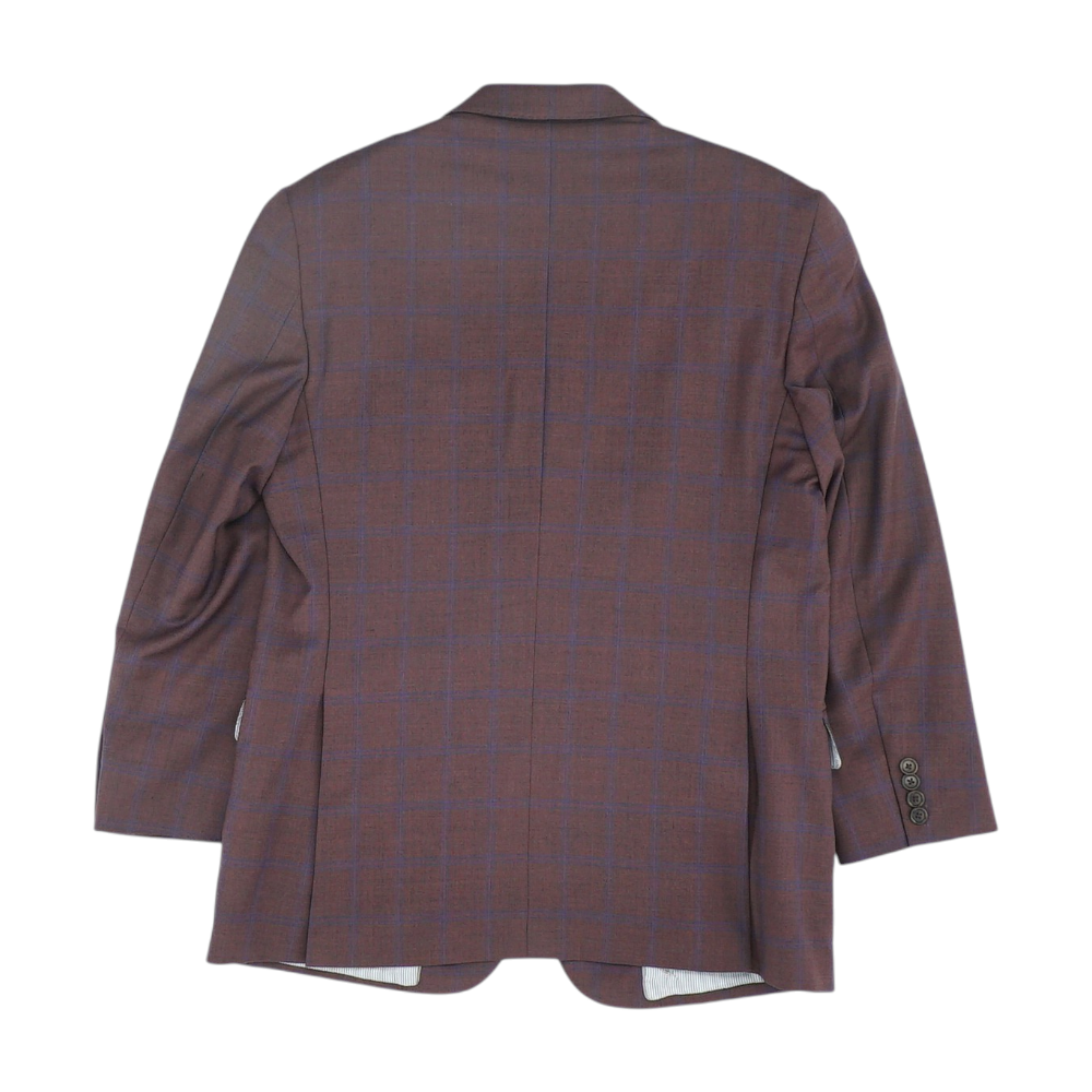 Burgundy Plaid Sport Coat
