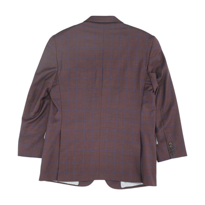 Burgundy Plaid Sport Coat