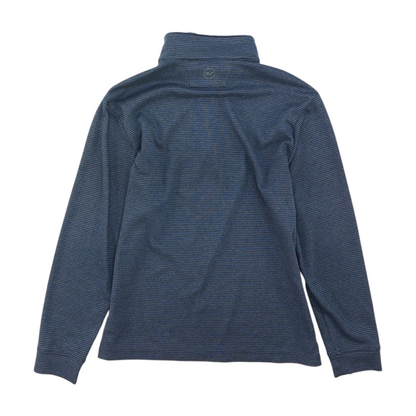 Navy Geometric 1/4 Zip Pullover