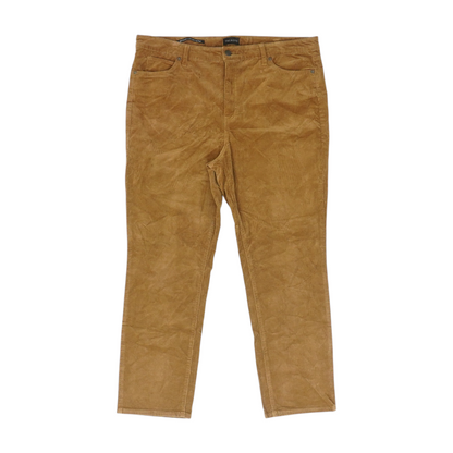 Brown Petite Straight Pants