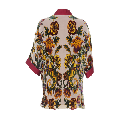 Beige Floral Robe